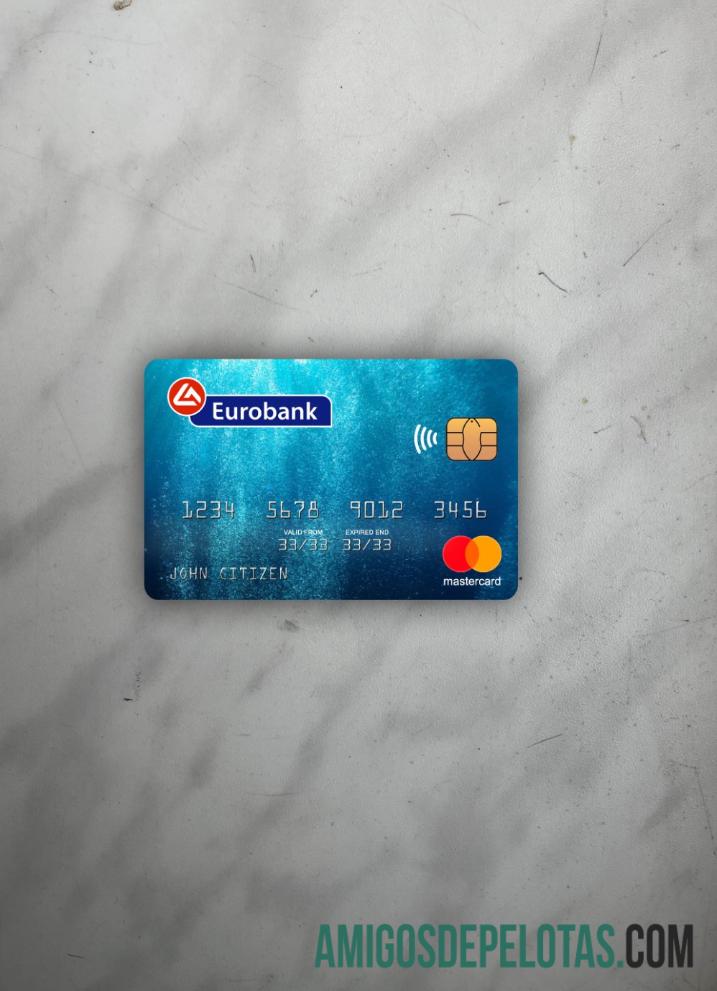 Grécia Eurobank Ergasias Mastercard Photolook Front exemplo